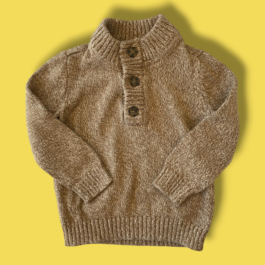 brown carters sweater, 24m