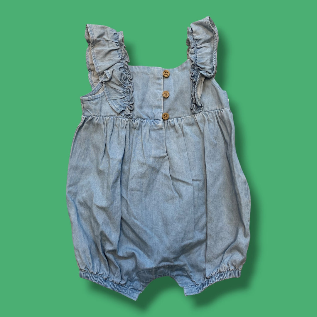 Blue Carters NWT denim romper, 3m