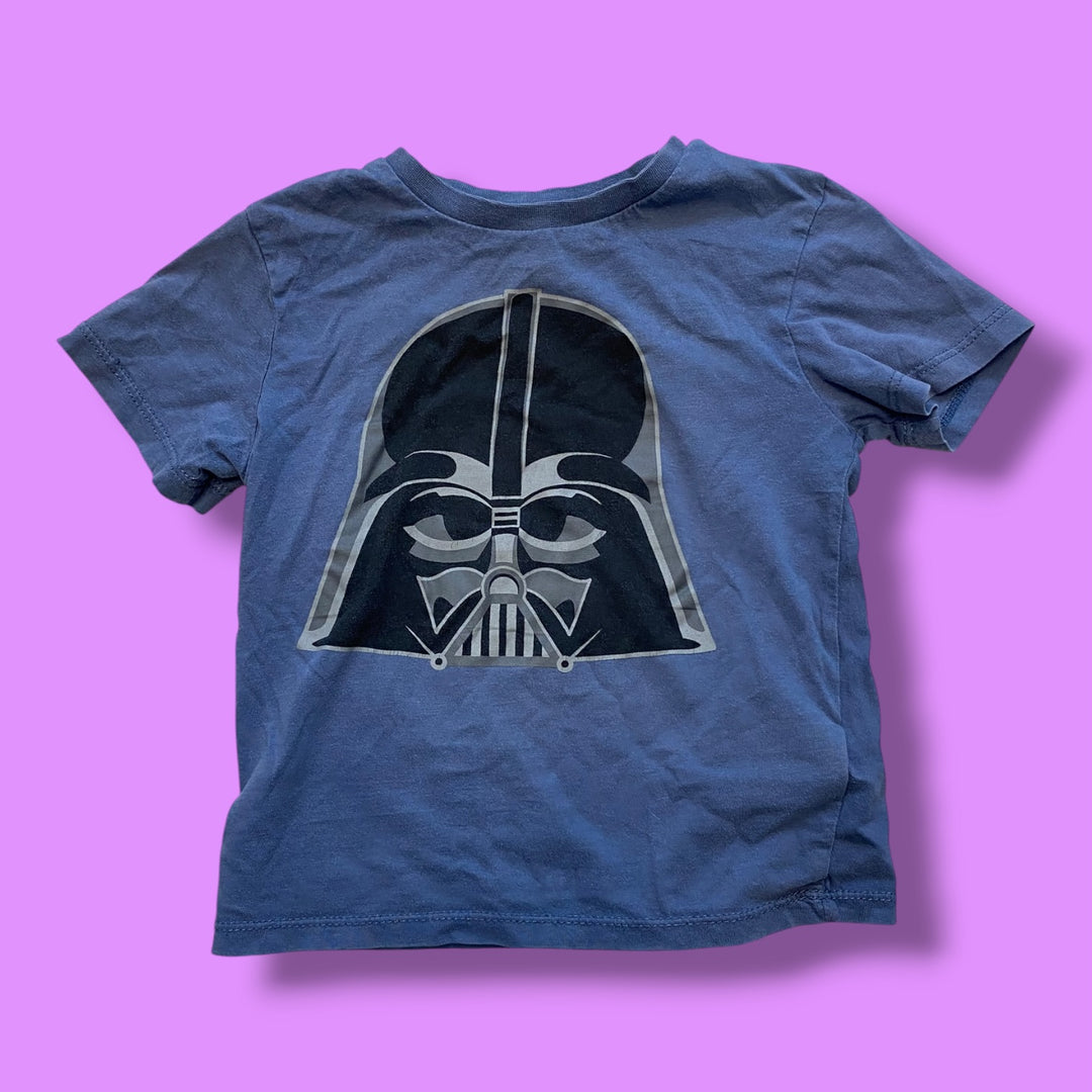 blue H&amp;M darth vader tee, 2-4Y