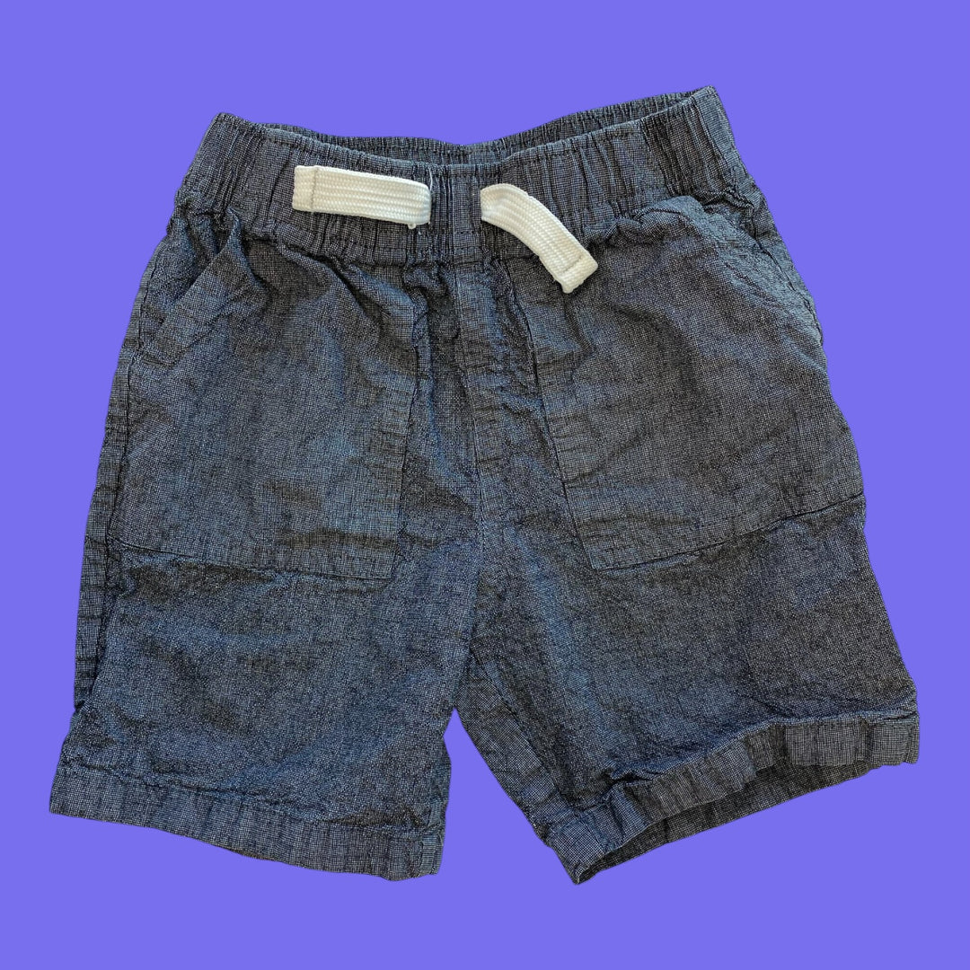 grey pekkle shorts, 5y