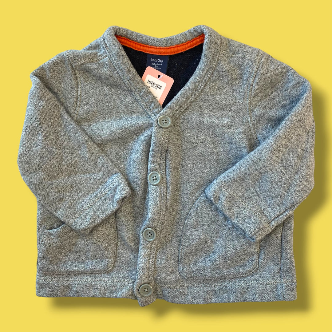 Grey Gap Sweater, 6-12m