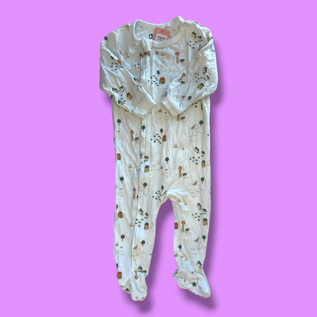 White Coccoli Sleeper, 6m