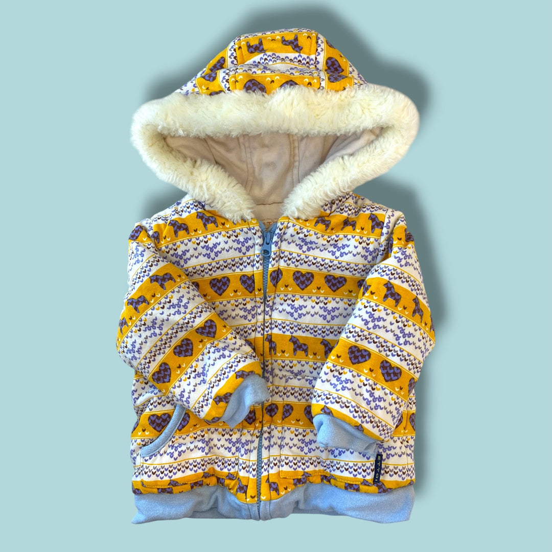 Yellow Ettoi Sweater Jacket, 12-18m
