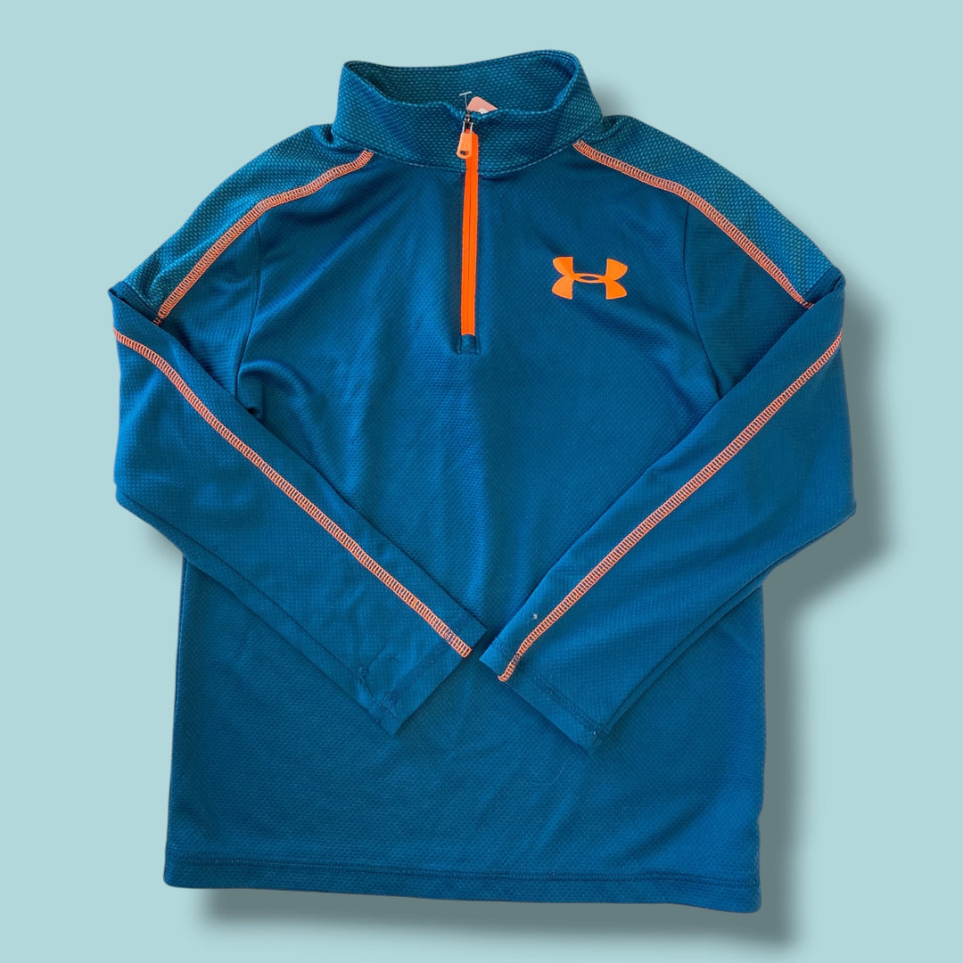 blue under armor pullover, 6/7y