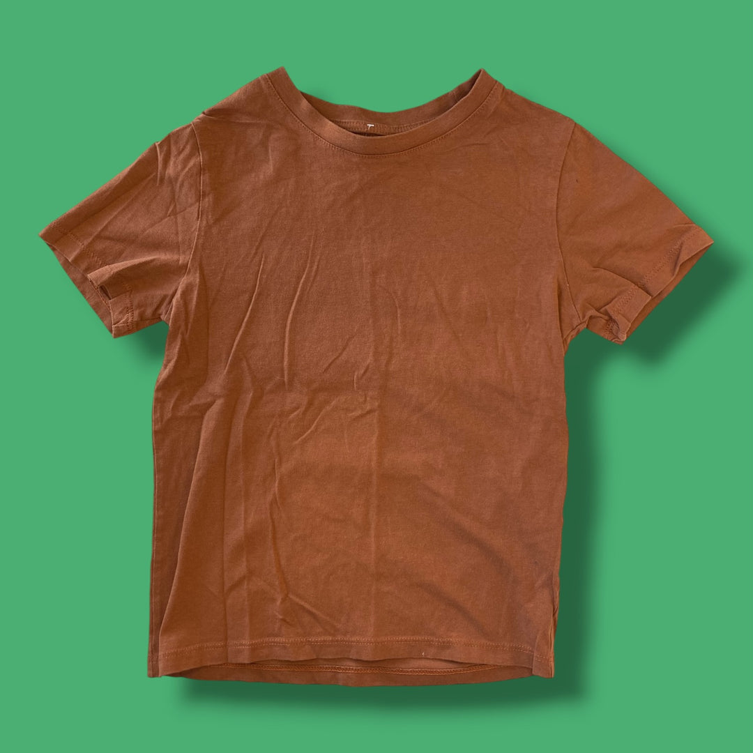 brown h&amp;m t-shirt, 6/7y