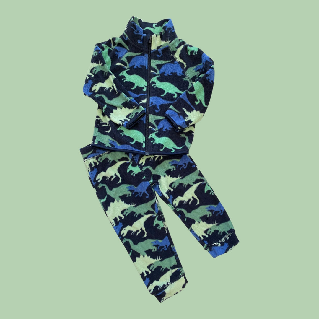 Blue h&amp;m fleece 2 piece set , 2y