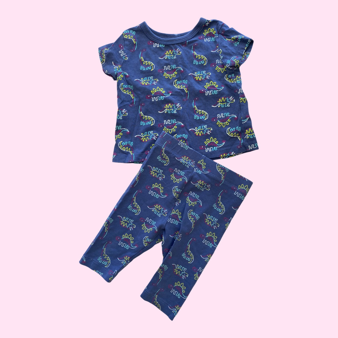 blue Joe Fresh dino pjs, 6-12m