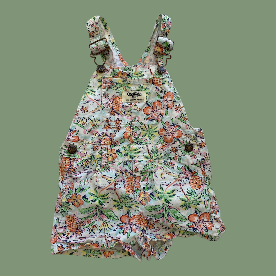 pink oshkosh Overalls floral, 24m