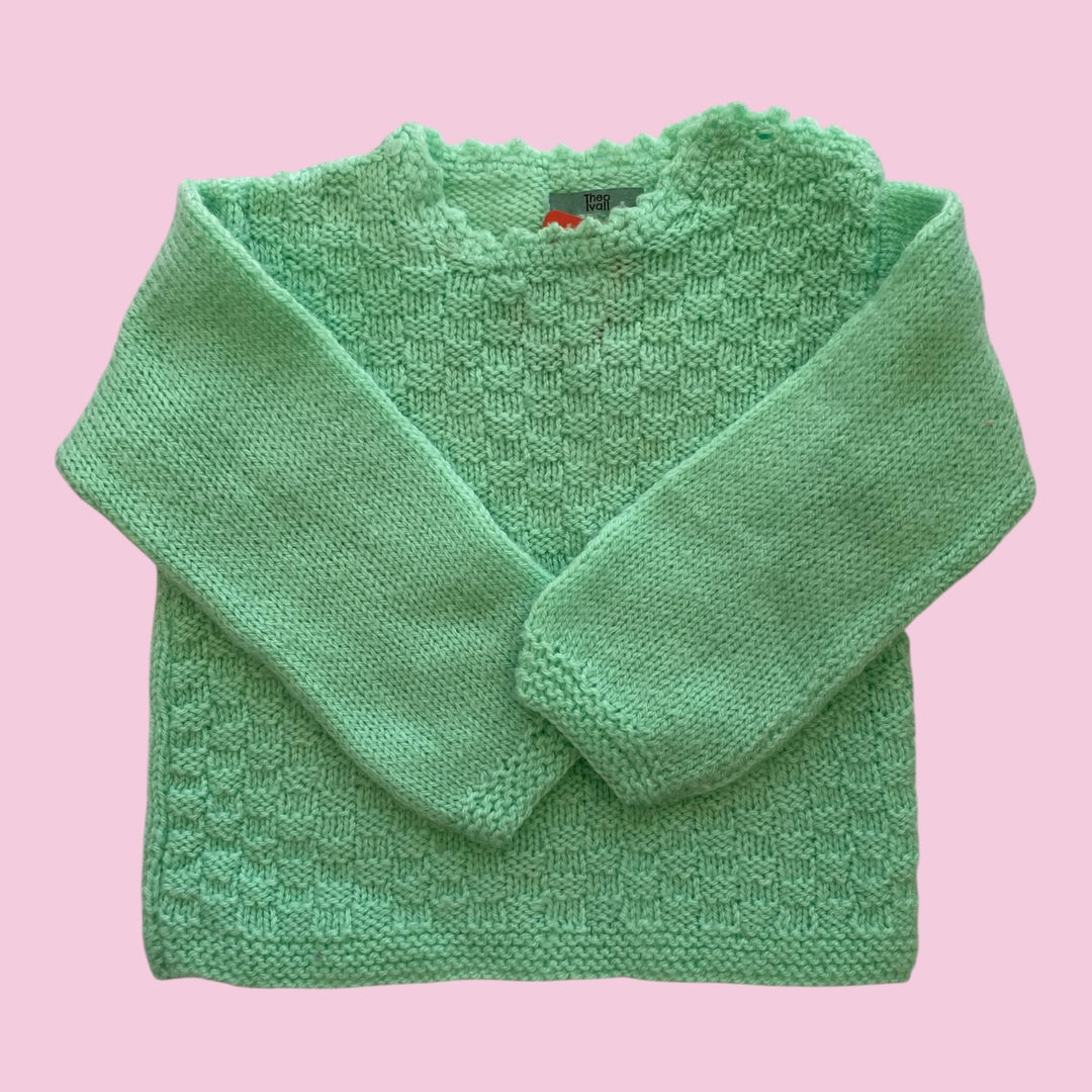 mint handmade sweater, 24m
