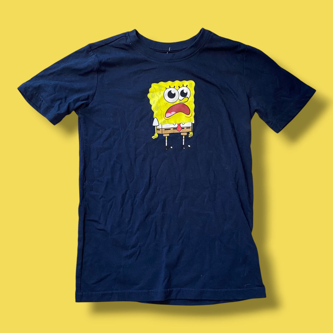 navy spongebob t-shirt, 10y