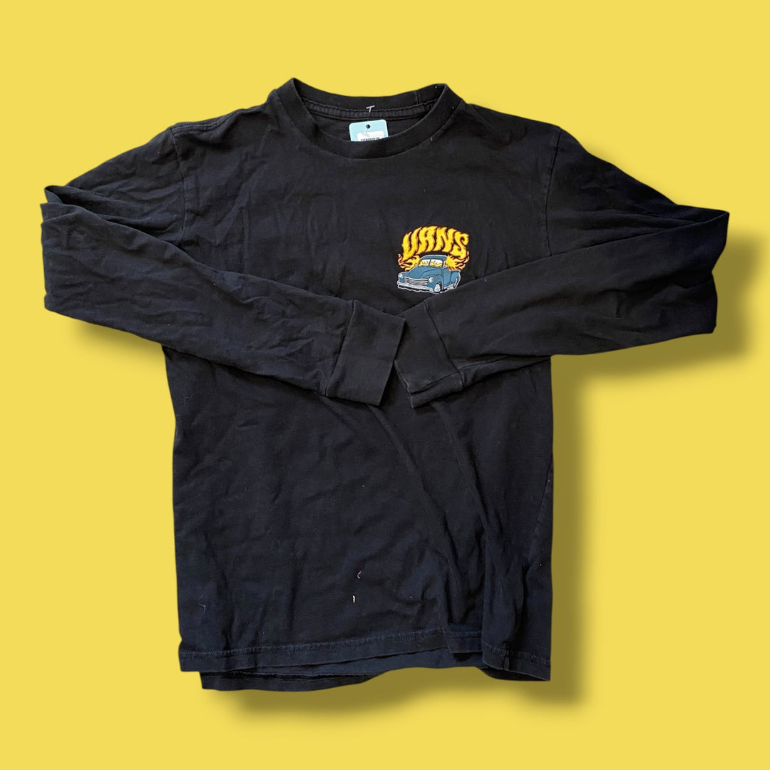 black Vans long sleeve, 8-10y