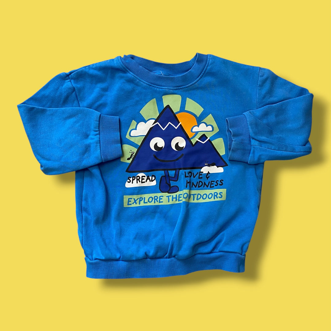 blue h&amp;m sweatshirt, 2/4y