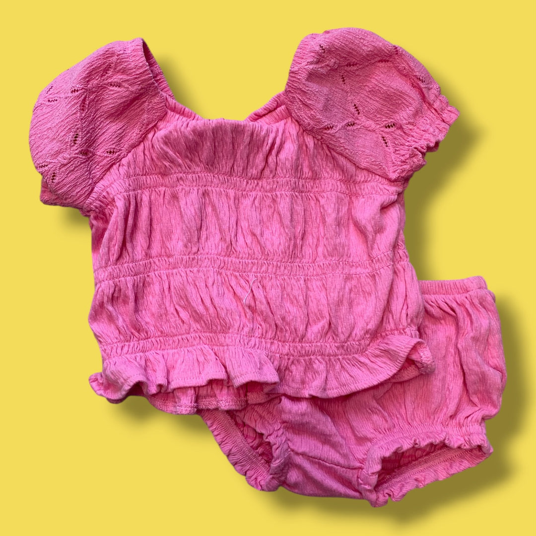 pink Old Navy set, 3-6m