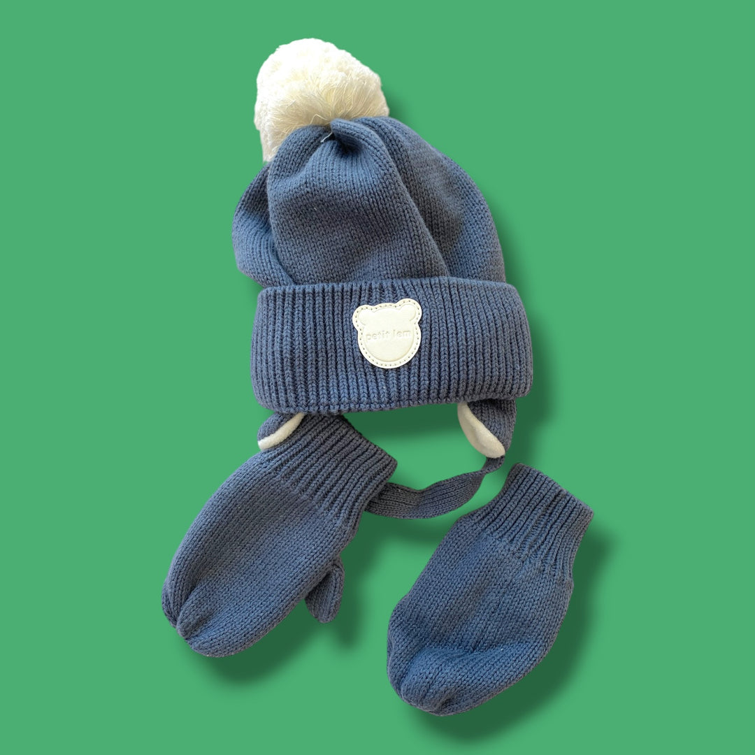 Blue Petit Lem 3 piece Set, 6-12m