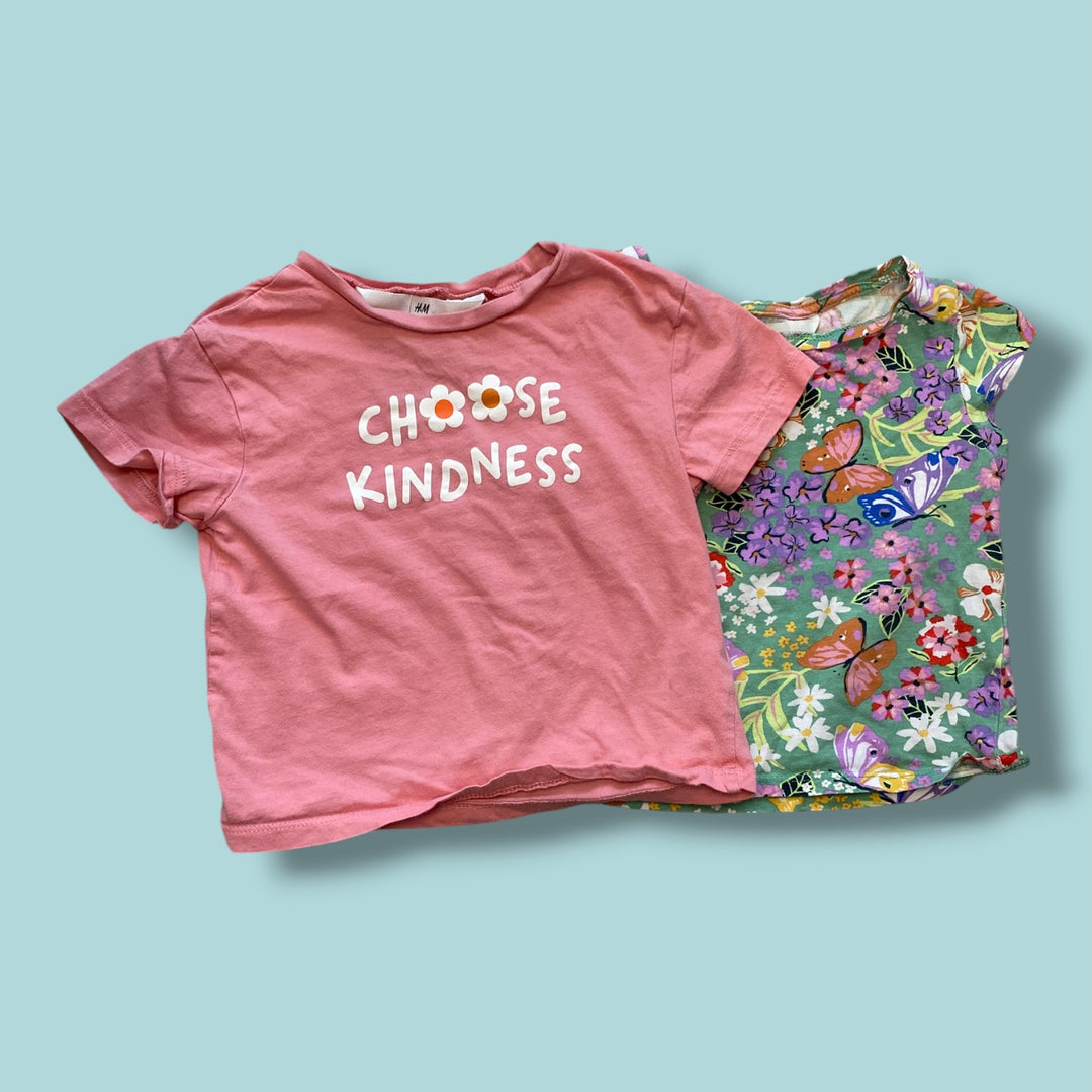 h&amp;m set of 2 tees, 2t