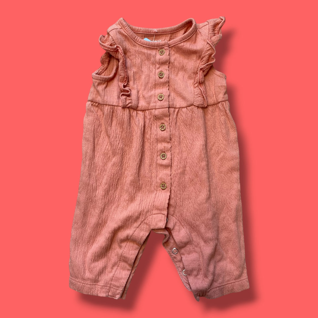 pink Carters romper, 3m