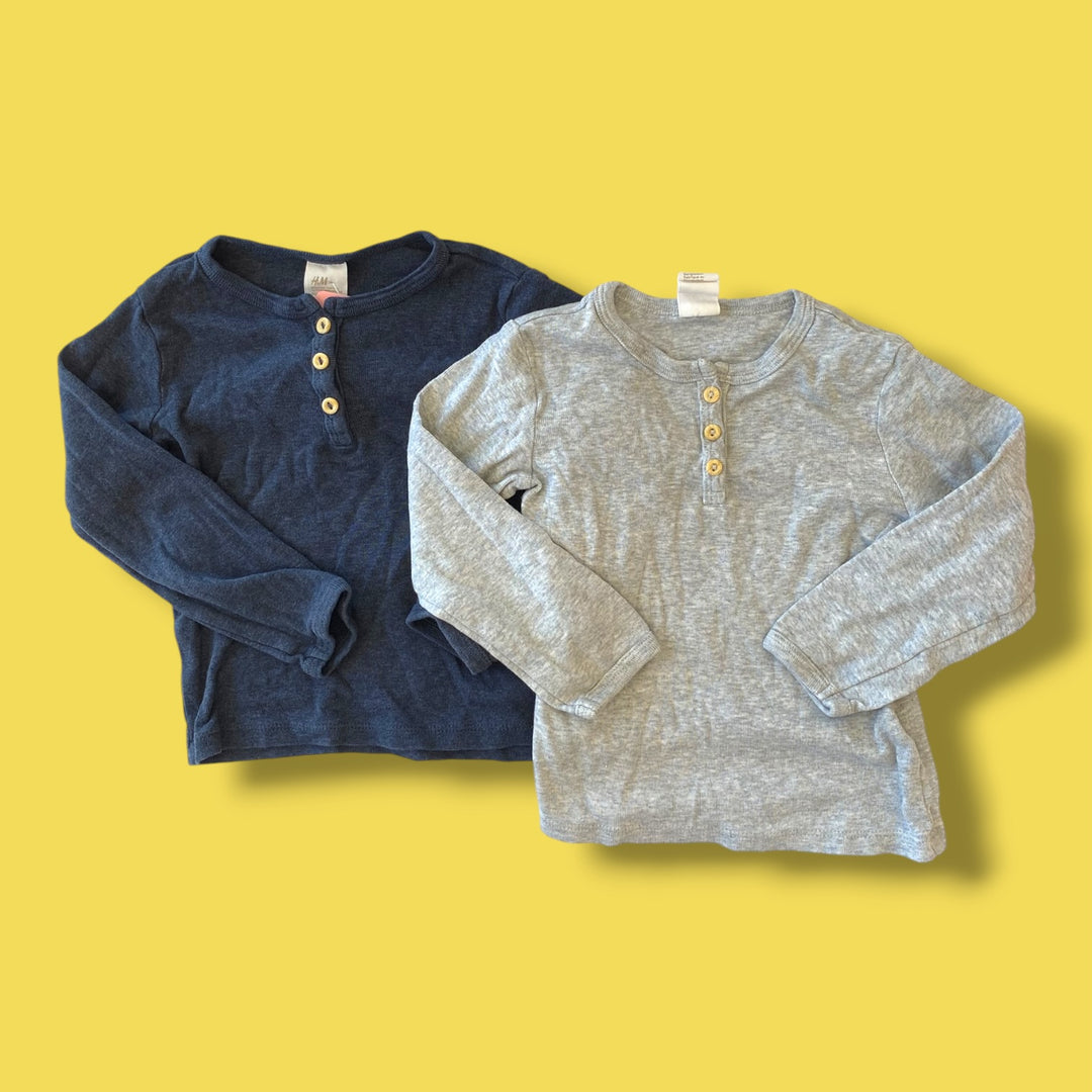 h&amp;m set of long sleeves, 18-24m