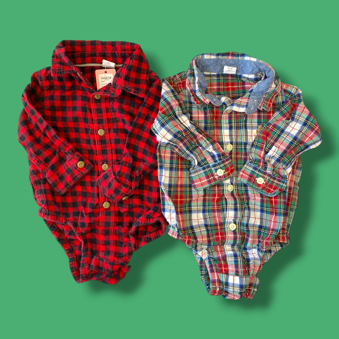 blue gap set of 2 bodysuits, 12-18