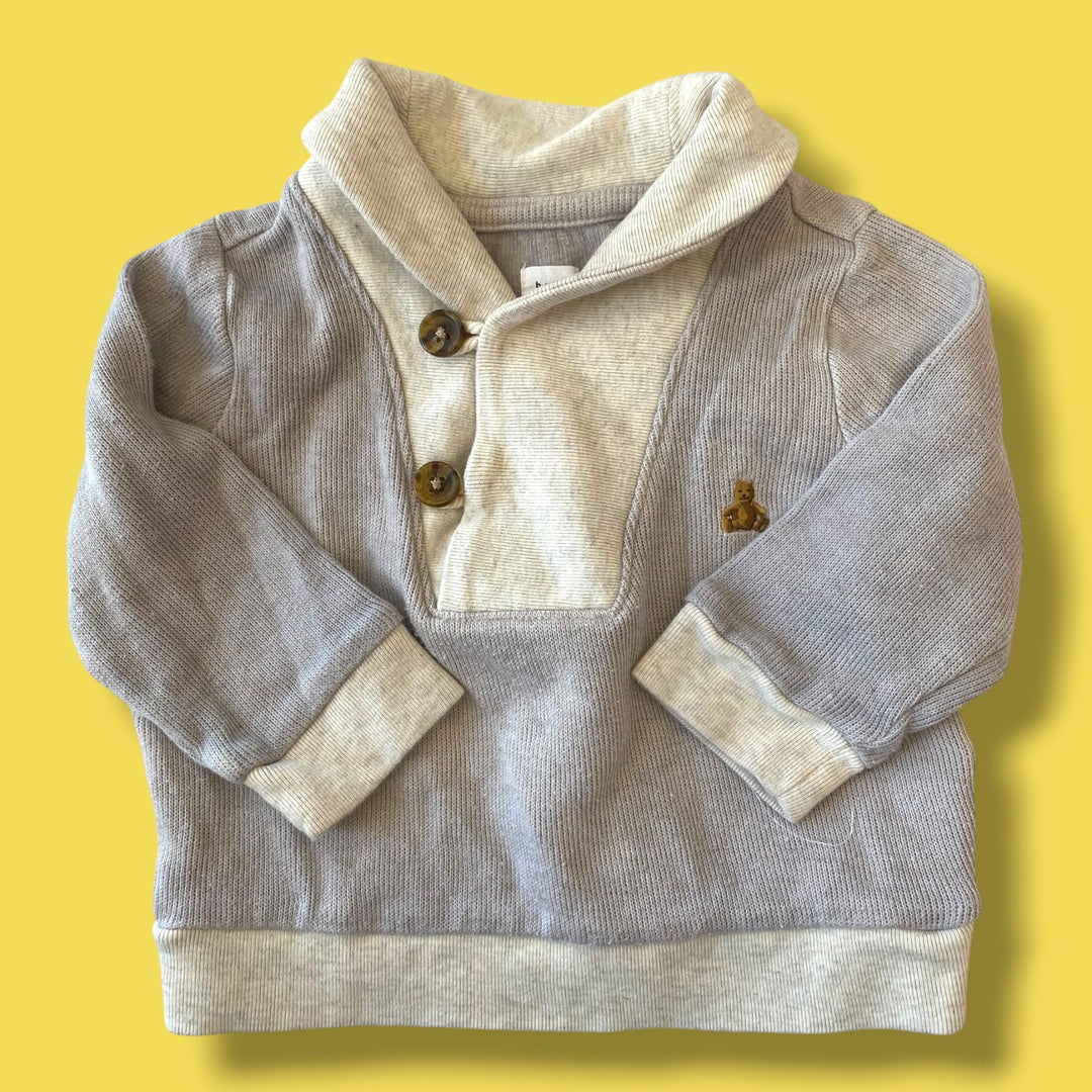 grey gap sweater, 6-12m