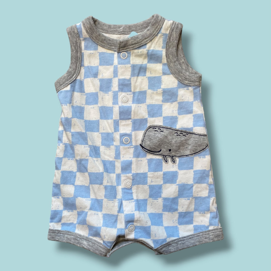 Blue Carters Romper, NB