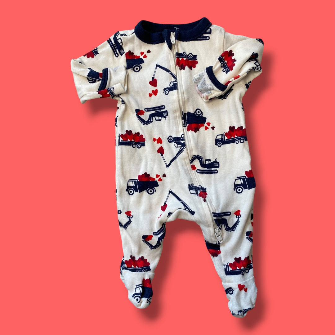 White Old Navy Sleeper, Newborn