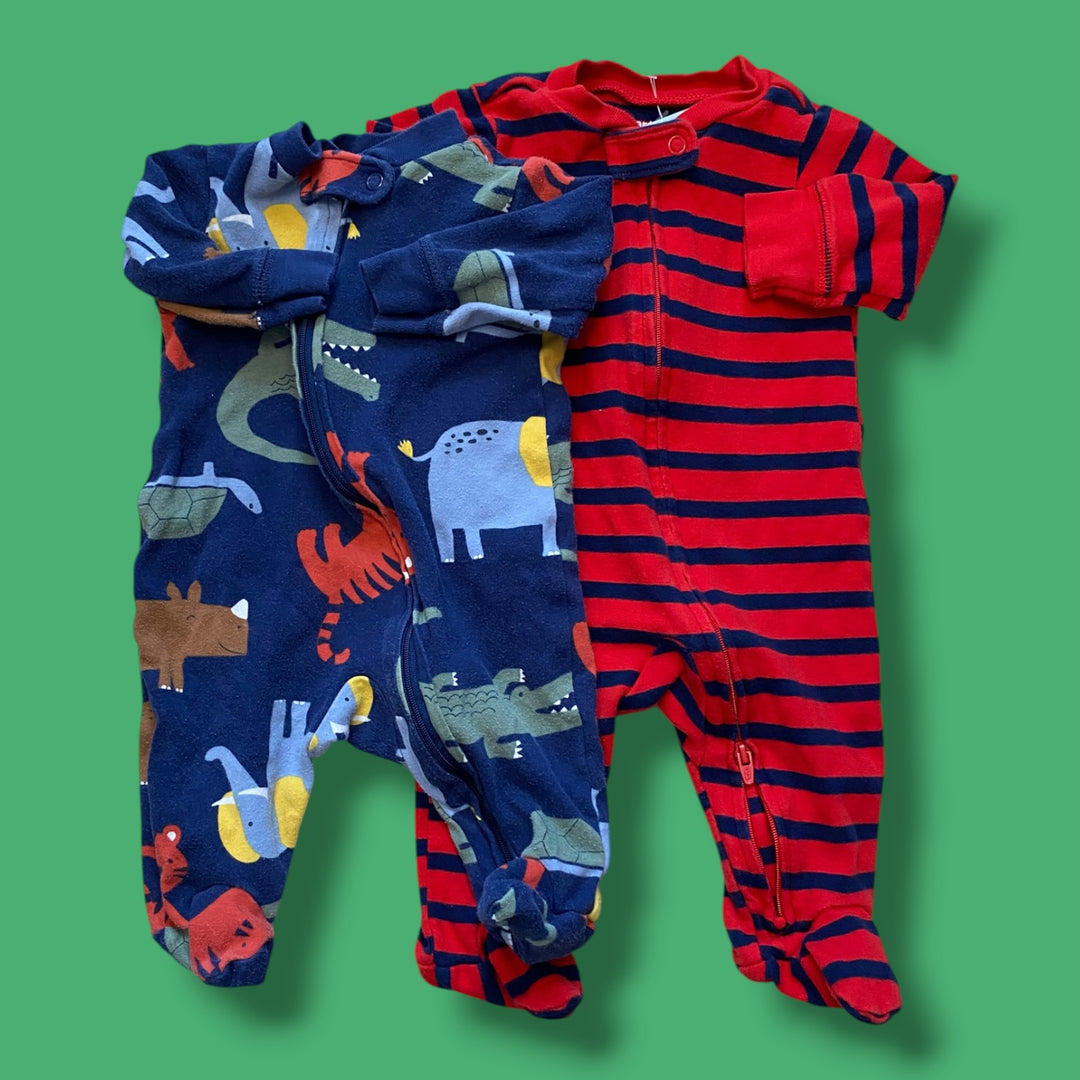 Carters Set of 2 Sleepers, 3m
