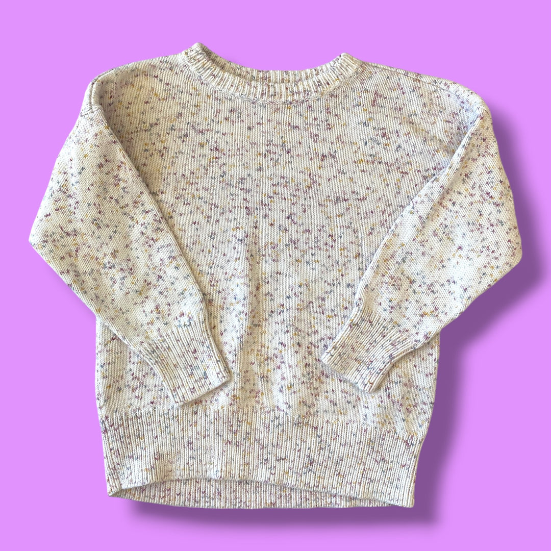 Speckled Gap Knit Sweater, 4-5Y