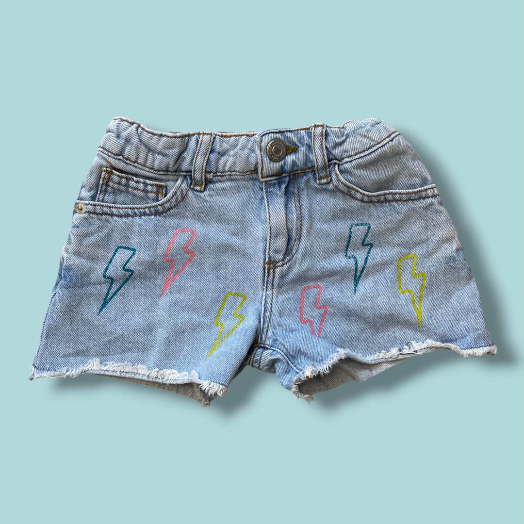 Blue Zara Denim Shorts, 5Y