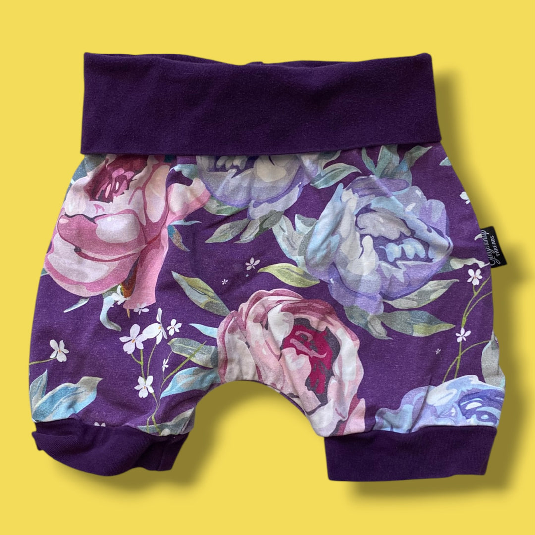 Purple Small Shop Gro Shorts, 3-12m