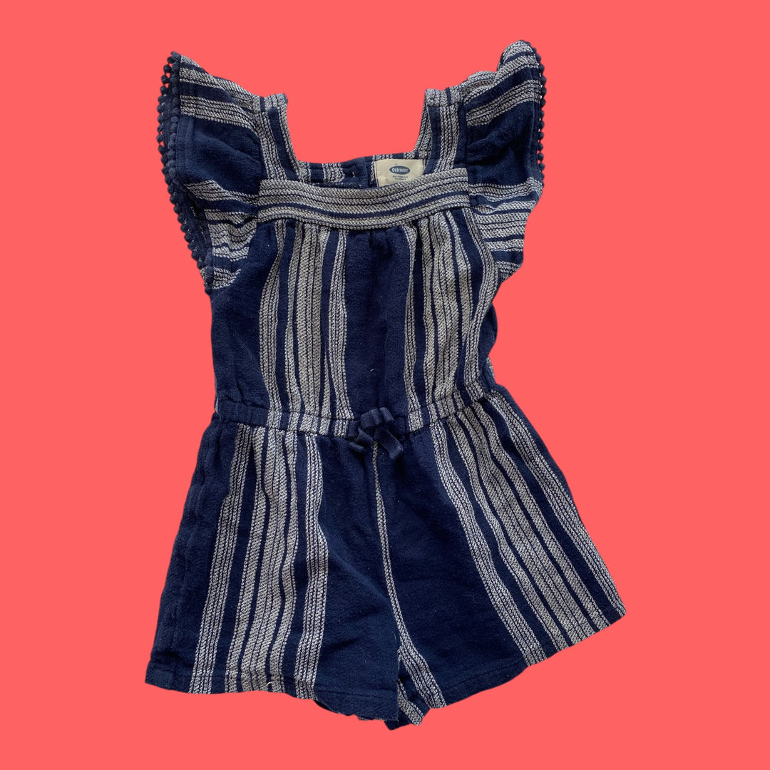 blue old navy romper, 2y