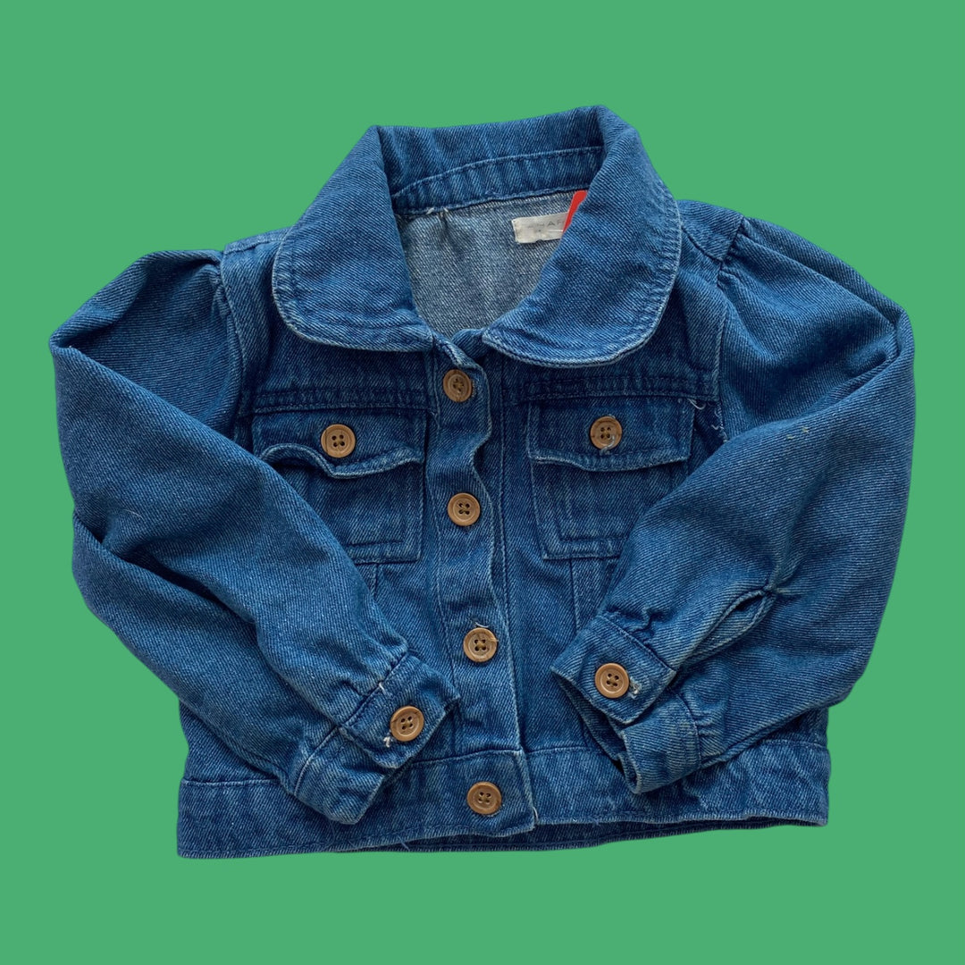 blue tahari denim jacket, 2y