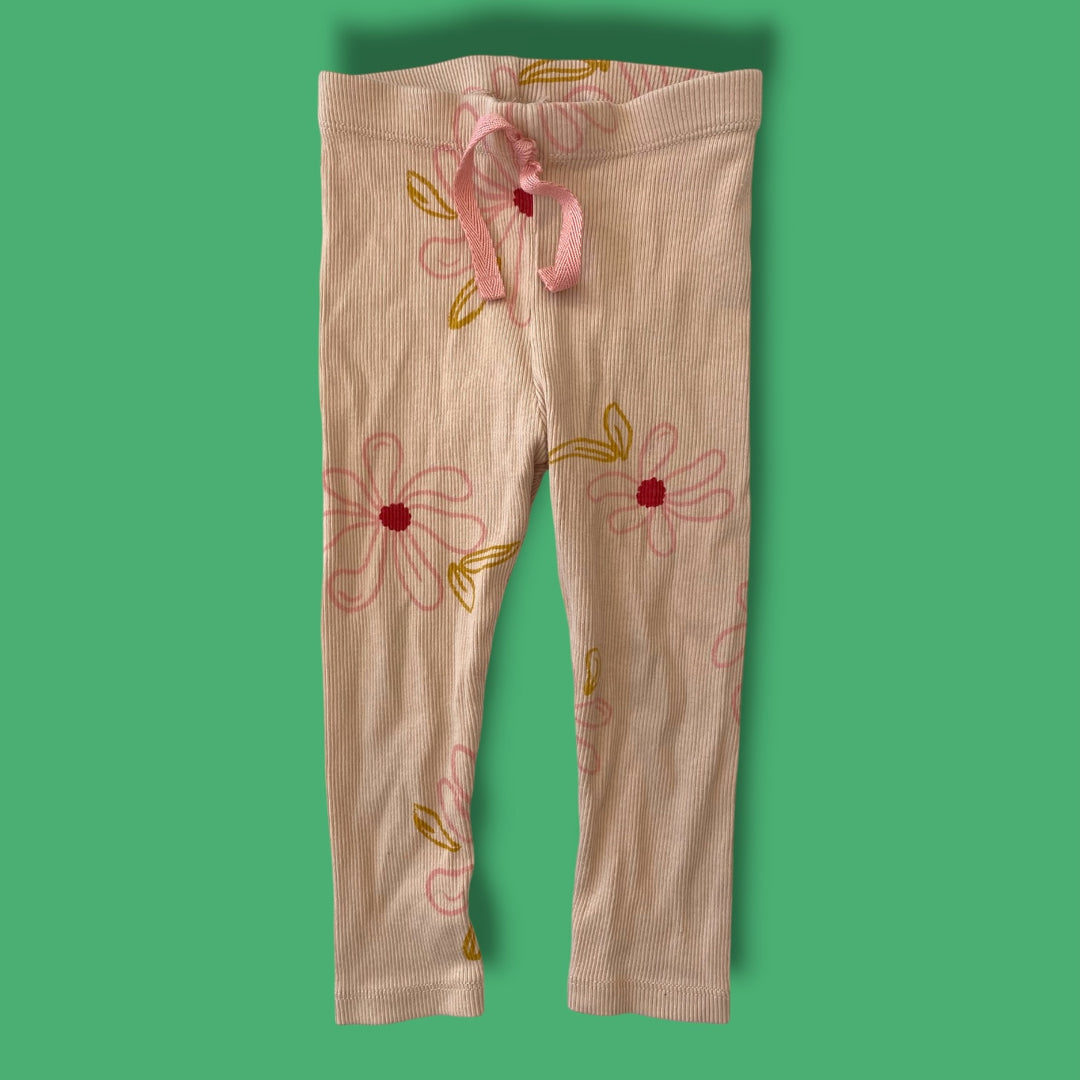 pink zara legging, 12-18m