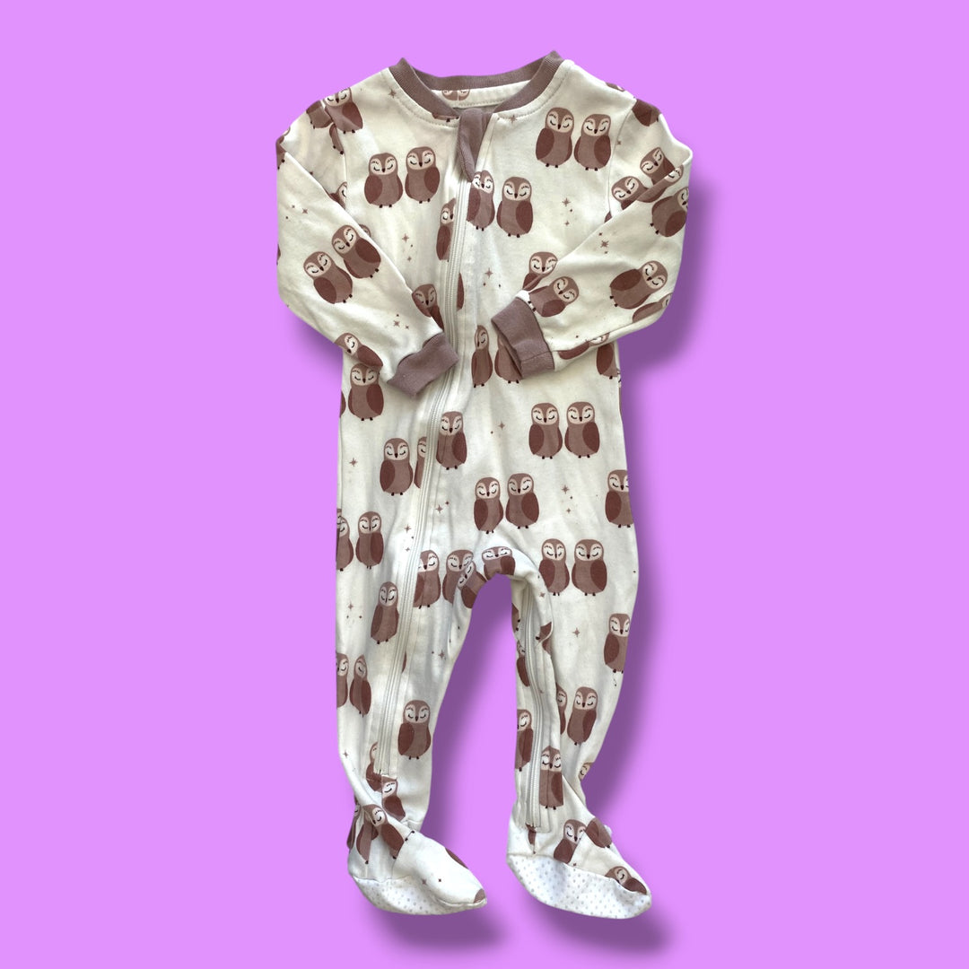 white zippyjam sleeper, 6-9m
