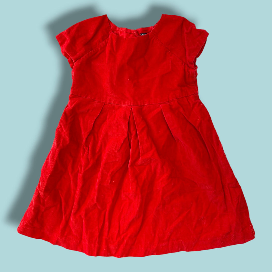 red Gap dress, 3T