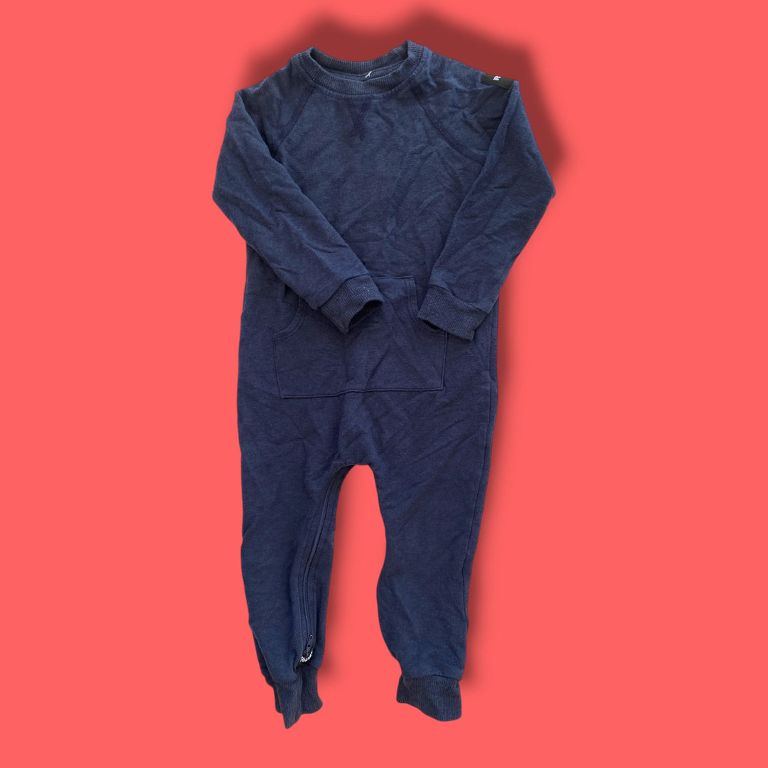blue rowe romper, 18-24m
