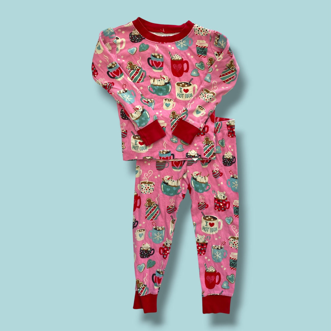pink Hatley 2 piece sleep, 3T