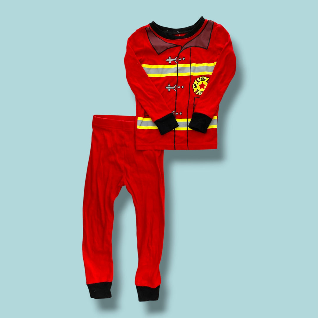 red Old Navy 2 piece sleep, 3y