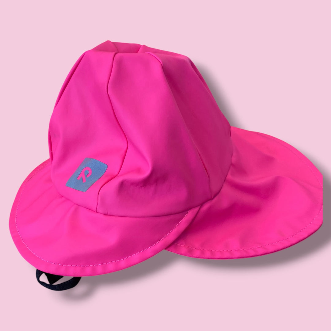 pink Reima waterproof hat, 9-12m