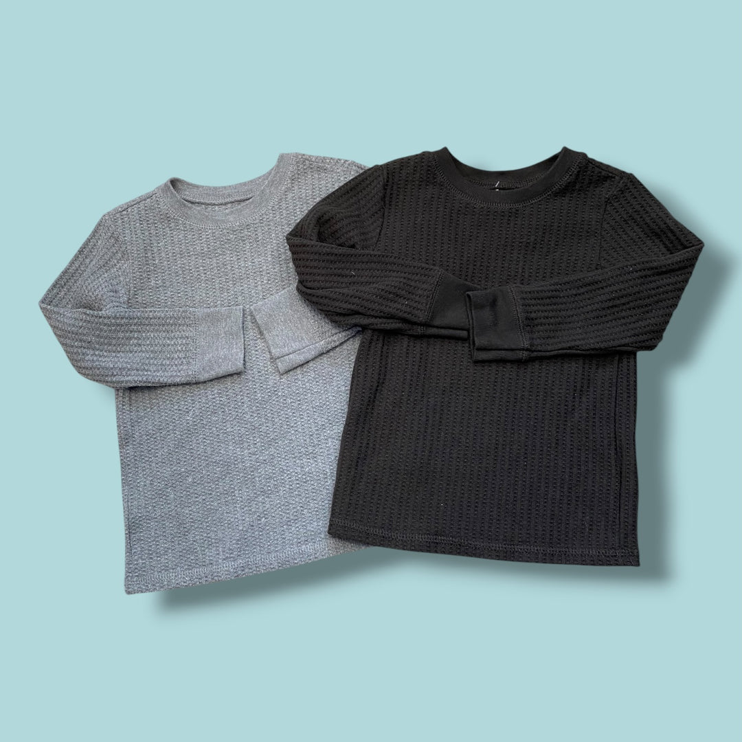 white garanimals set of 2 long sleeve, 3y