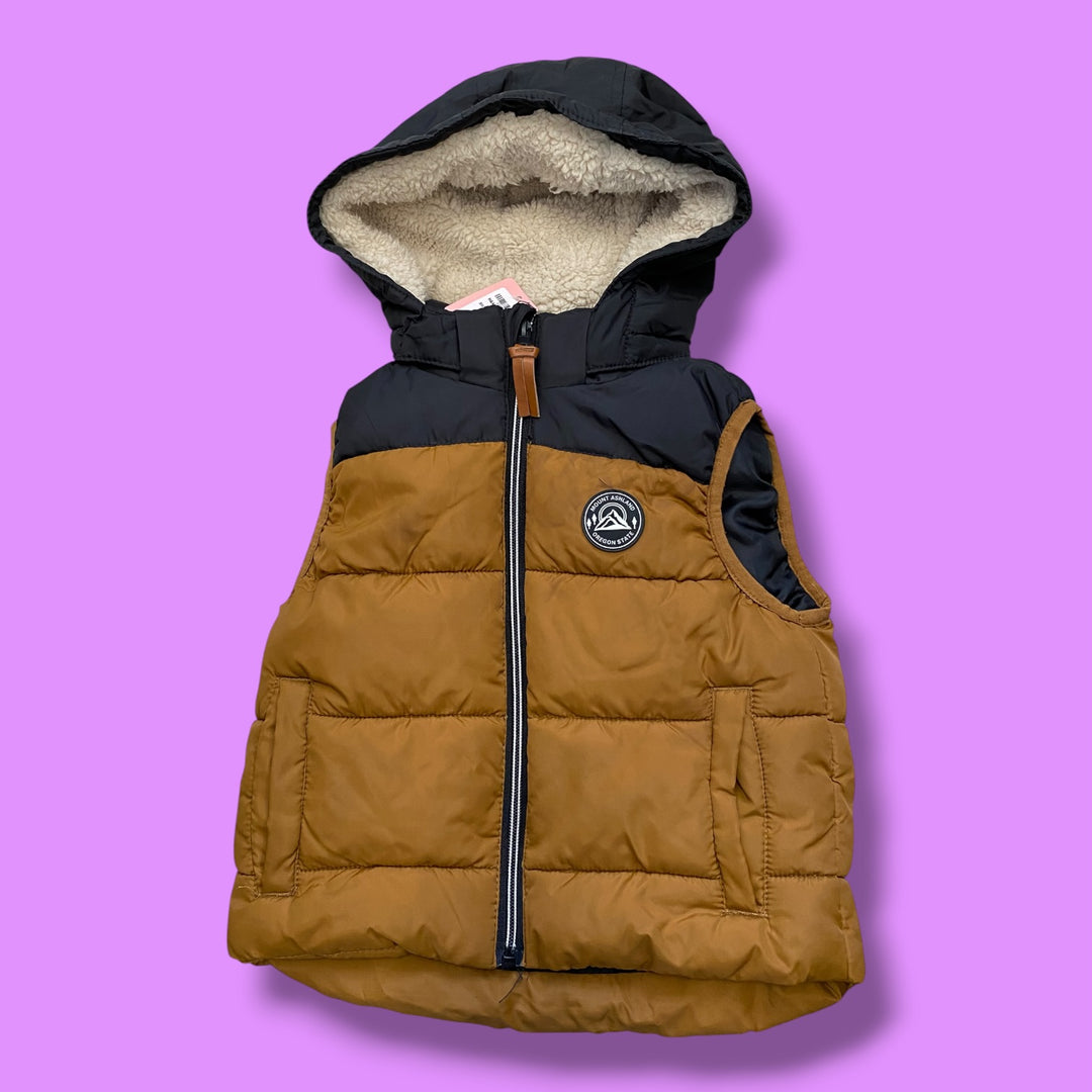 brown h&amp;m vest, 3-4Y