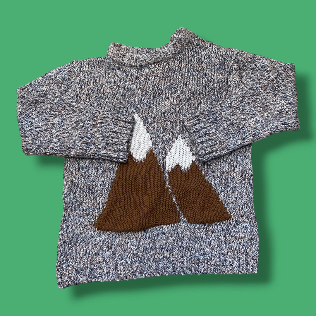 brown Zara mountain sweater, 2/3y