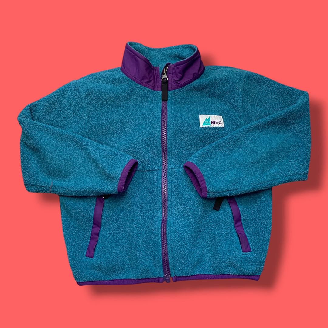 blue mec fleece zip, 5y