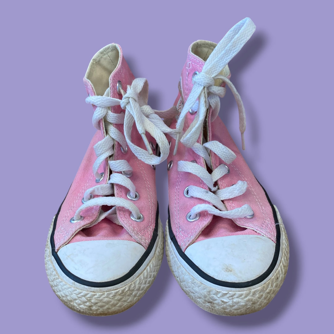 Pink  Converse High Tops, 12