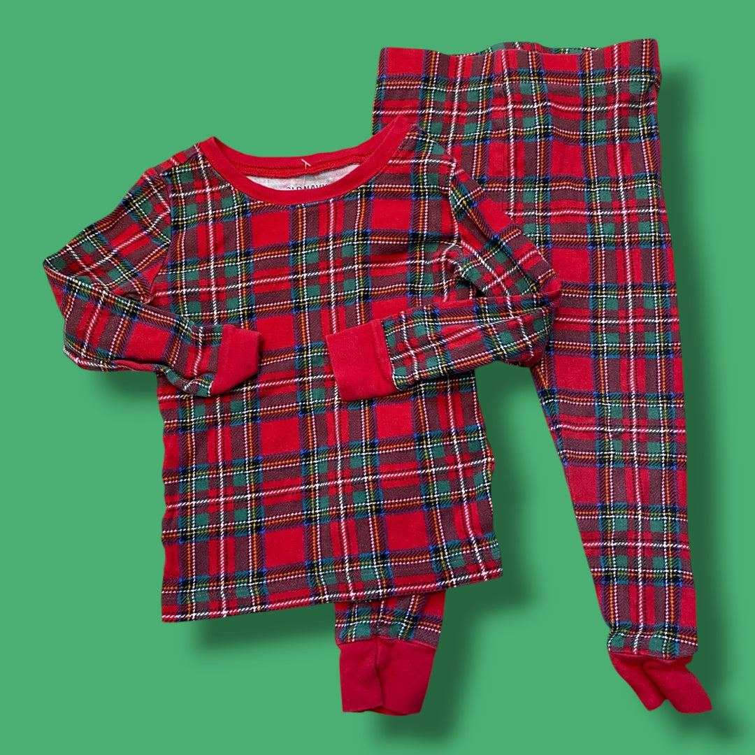 red Old Navy 2 piece sleepwear, 3y