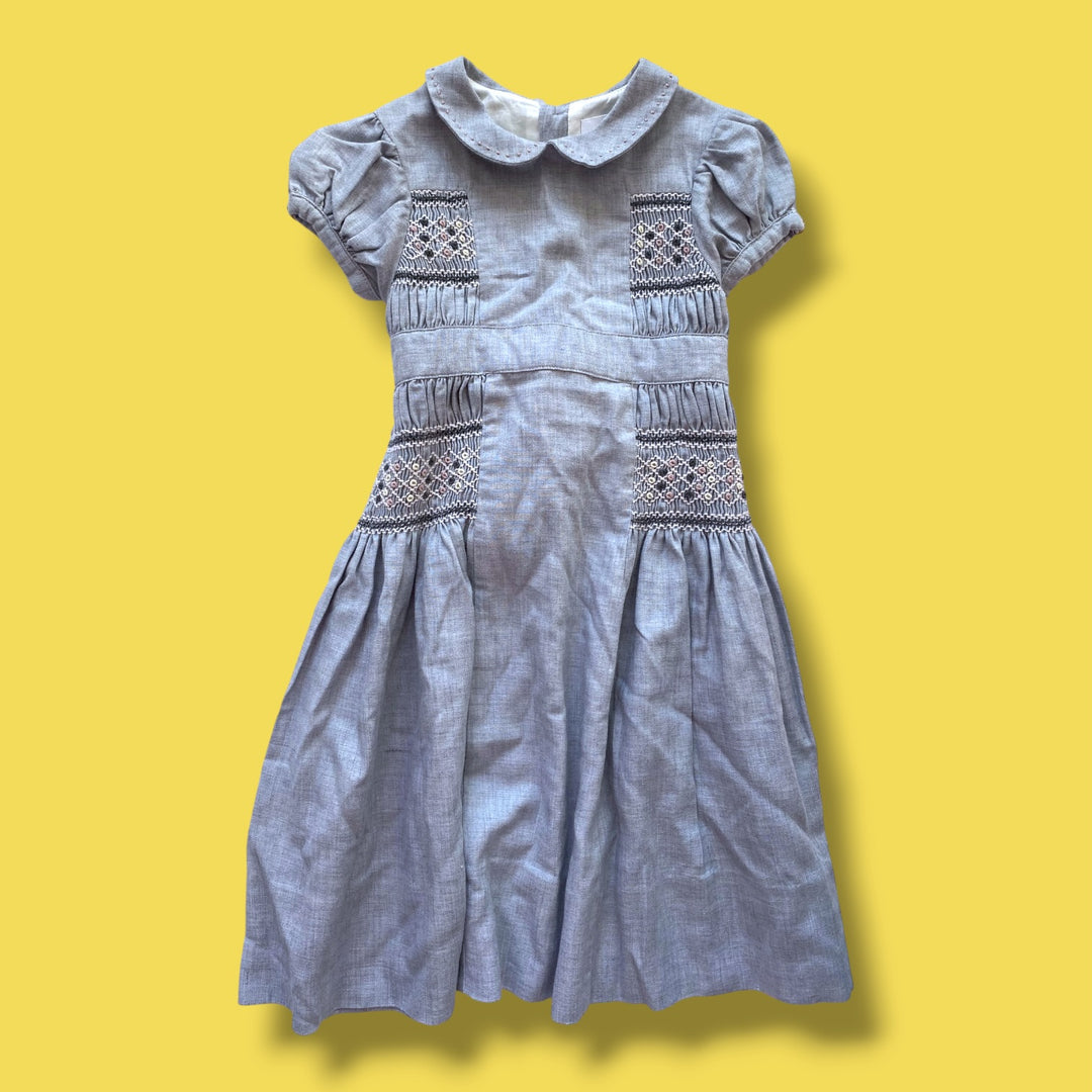 Blue Jacadi Dress, 3T