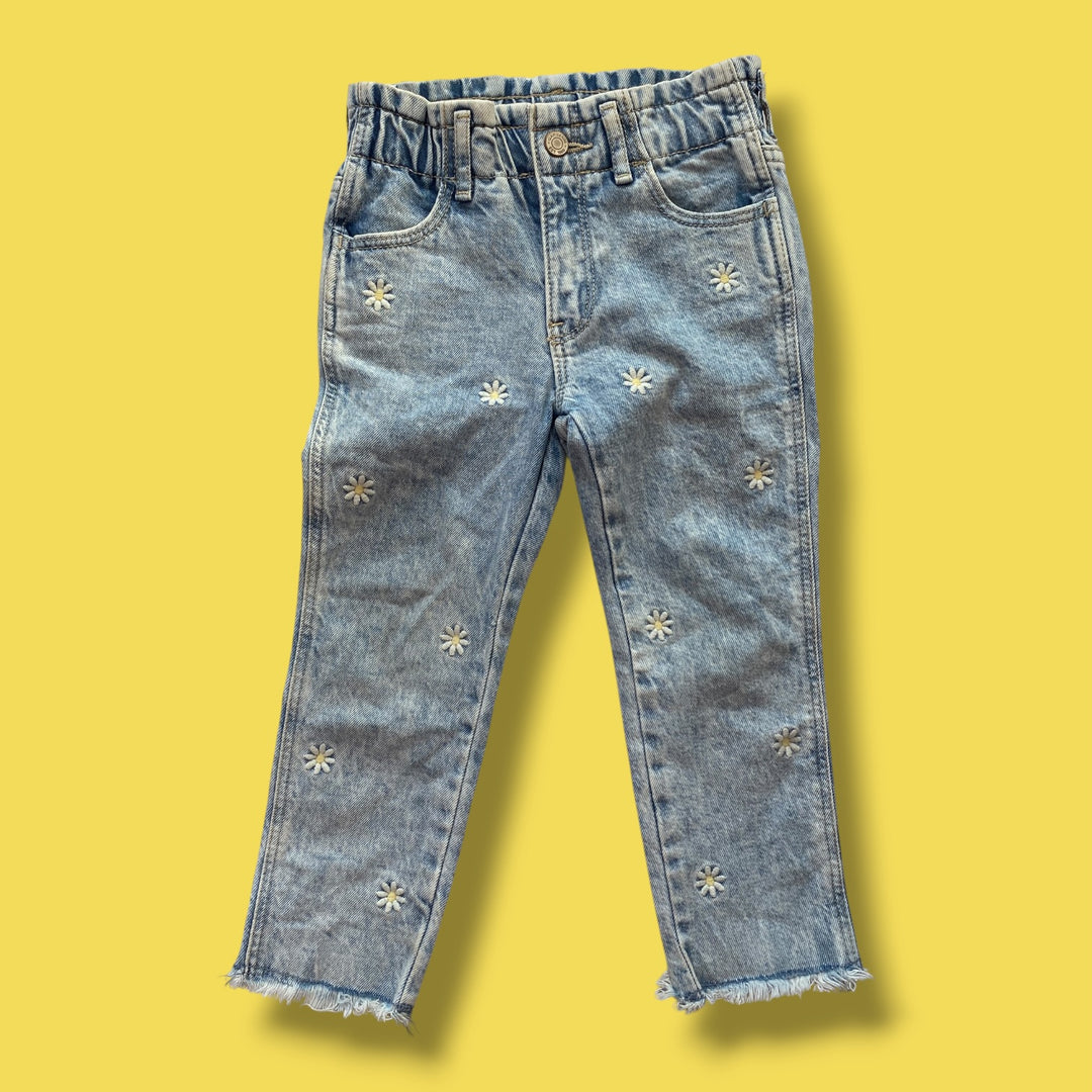blue Gap daisy denim, 3y