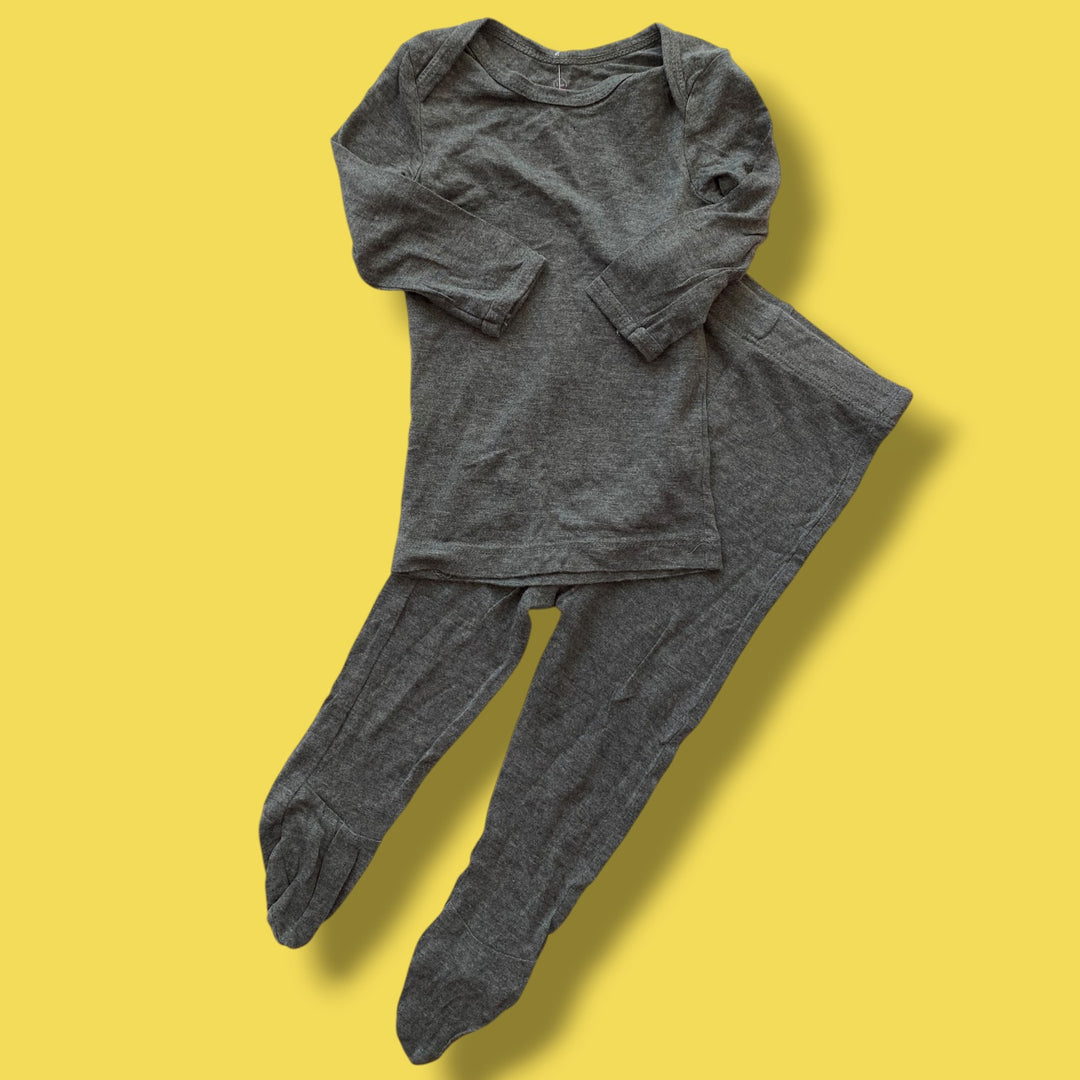 dark Grey solly baby set, 3-6m