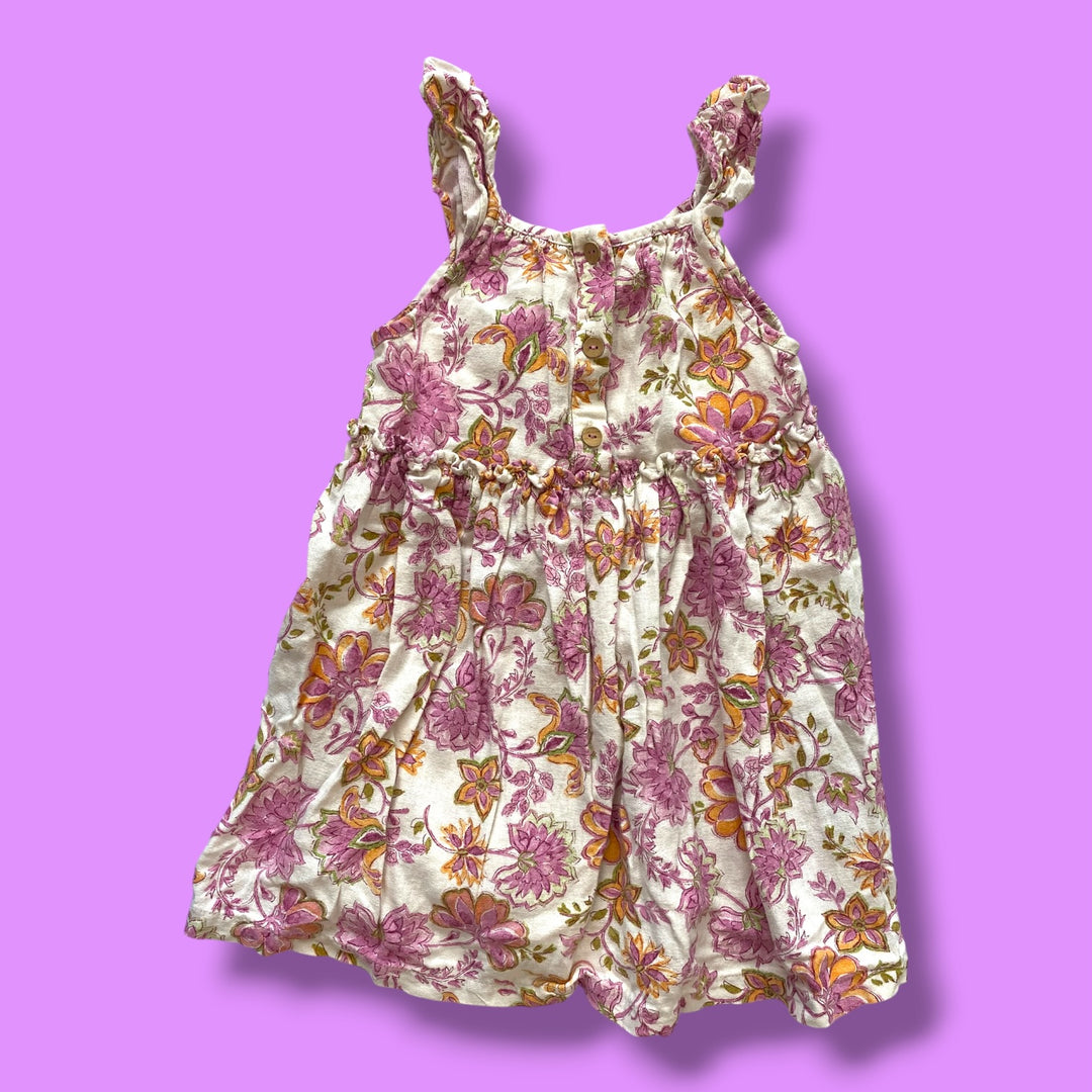 Floral Zara As is- seam undone/ dress, 4-5Y