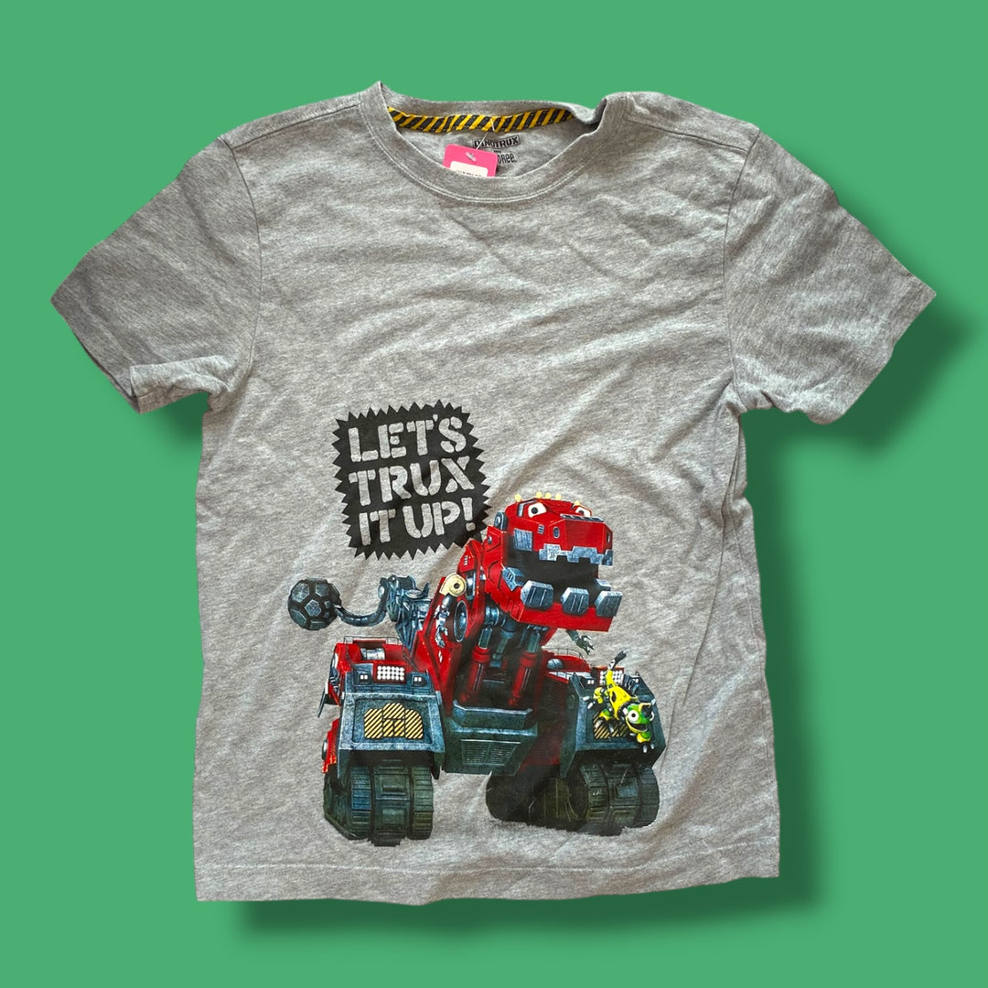 Grey Gymboree Trux tee, 8Y