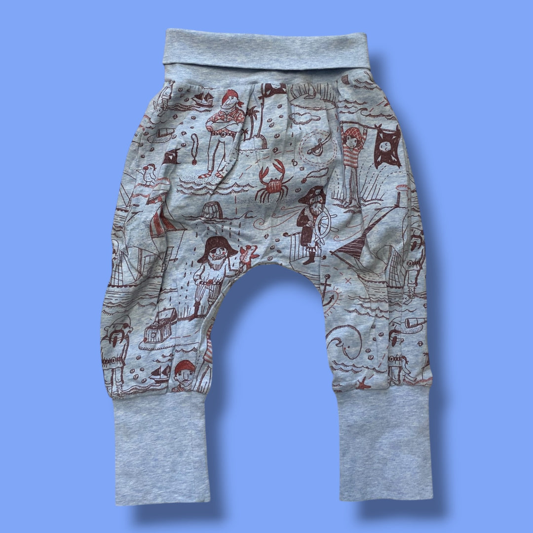 Blue Pure Colour Baby pirate pants, 6-18m
